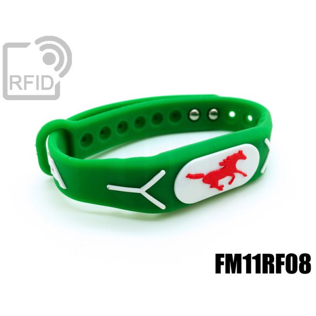 BR19C07 Braccialetti RFID silicone rilievo FM11RF08 thumbnail