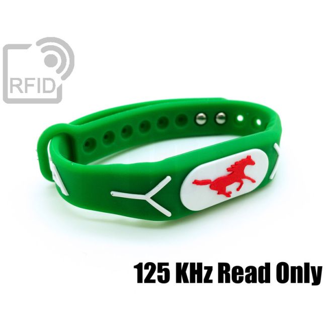 BR19C19 Braccialetti RFID silicone rilievo 125 KHz Read Only swatch