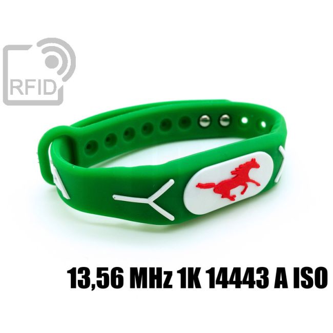 BR19C23 Braccialetti RFID silicone rilievo 13