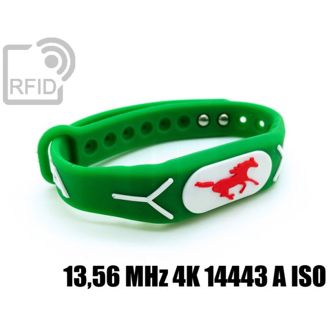 BR19C45 Braccialetti RFID silicone rilievo 13