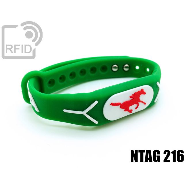 BR19C68 Braccialetti RFID silicone rilievo NFC ntag216 thumbnail