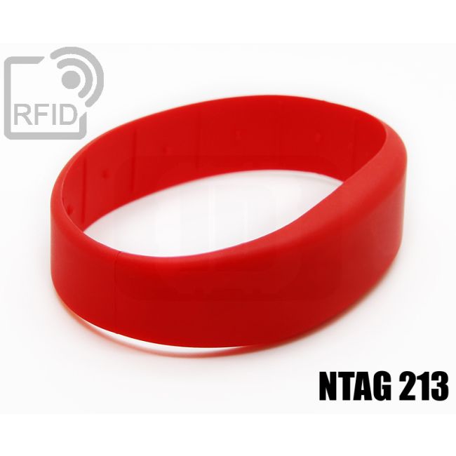 BR20C67 Braccialetti RFID silicone fascia NFC ntag213 thumbnail