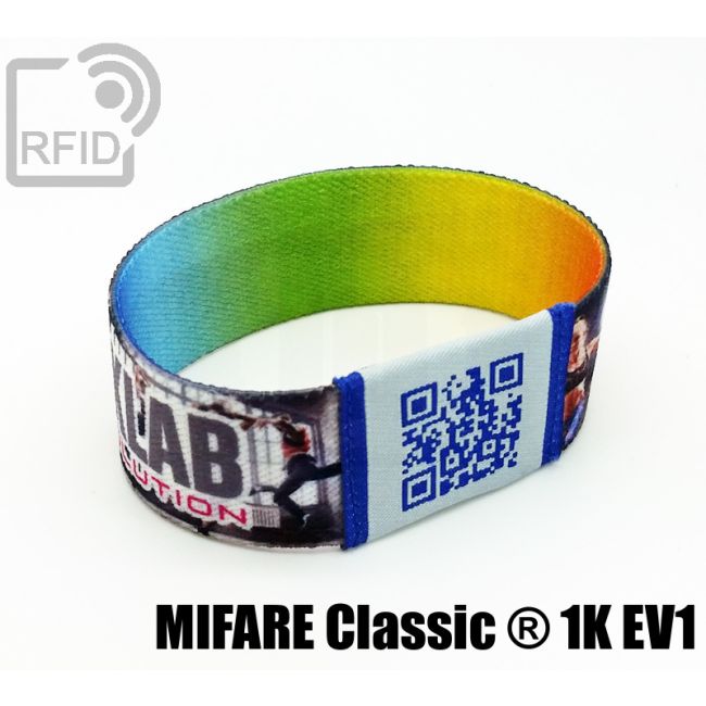 BR21C08 Braccialetti RFID elastico 25 mm Mifare Classic ® 1K Ev1 thumbnail