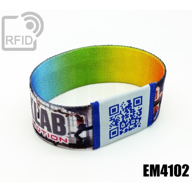 BR21C17 Braccialetti RFID elastico 25 mm EM4102 thumbnail