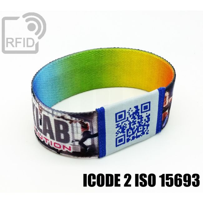 BR21C51 Braccialetti RFID elastico 25 mm ICode 2 iso 15693 thumbnail