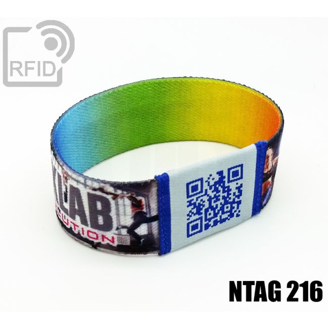 BR21C68 Braccialetti RFID elastico 25 mm NFC ntag216 thumbnail