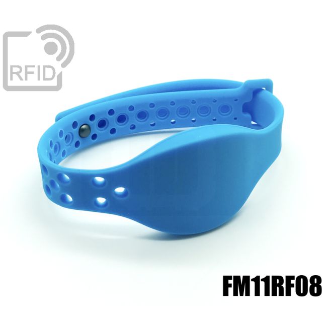 BR22C07 Braccialetti RFID silicone regolabile FM11RF08 swatch