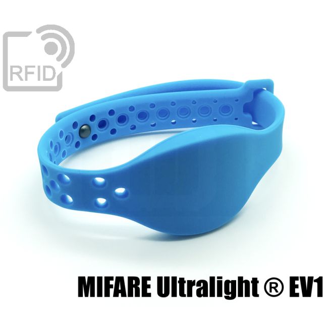 BR22C46 Braccialetti RFID silicone regolabile NFC Mifare Ultralight ® EV1 swatch