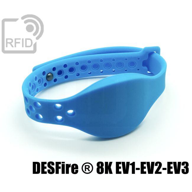 BR22C50 Braccialetti RFID silicone regolabile NFC Desfire ® 8K EV1-EV2-EV3 swatch