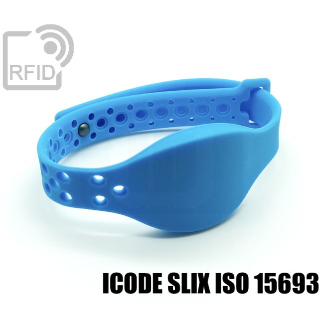 BR22C53 Braccialetti RFID silicone regolabile ICode SLIX iso 15693 swatch