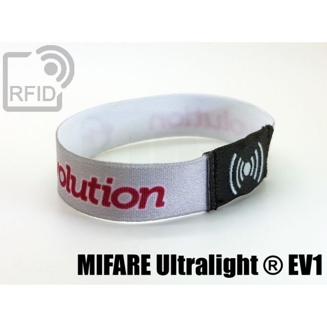 BR23C46 Braccialetti RFID elastico 15 mm NFC Mifare Ultralight ® EV1 thumbnail