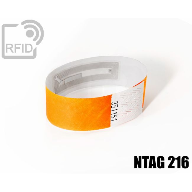 BR25C68 Braccialetti RFID Tyvek ® NFC ntag216 thumbnail