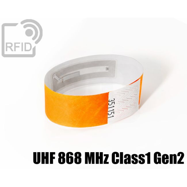 BR25C81 Braccialetti RFID Tyvek ® UHF 868 MHz Class1 Gen2 thumbnail