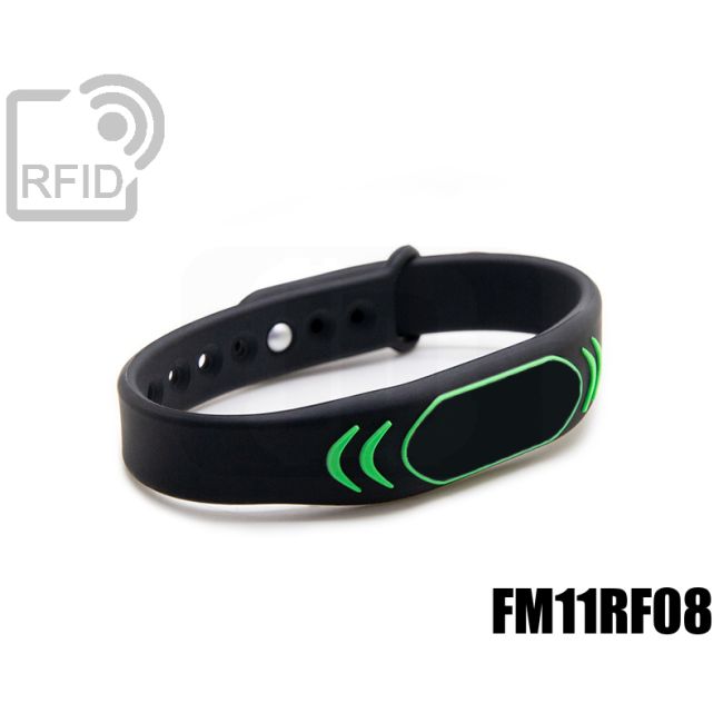 BR27C07 Braccialetti RFID silicone clip metallo FM11RF08 swatch