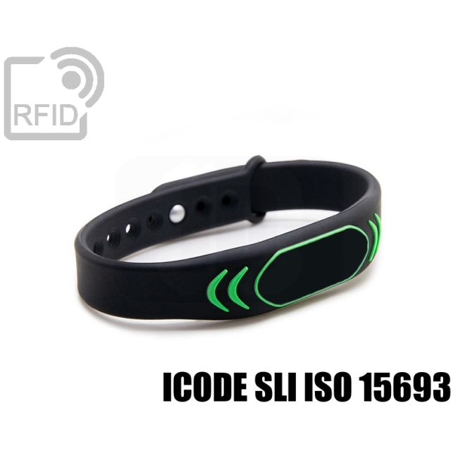 BR27C11 Braccialetti RFID silicone clip metallo NFC ICode SLI iso 15693 swatch