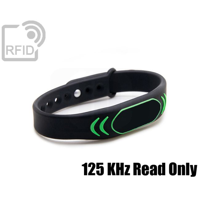 BR27C19 Braccialetti RFID silicone clip metallo 125 KHz Read Only thumbnail