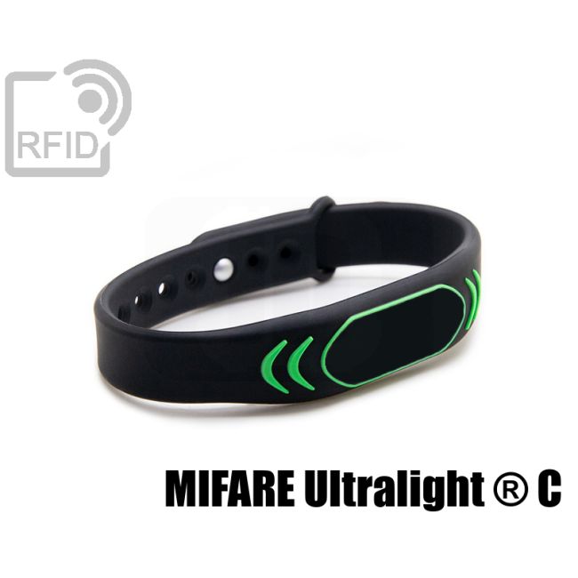 BR27C47 Braccialetti RFID silicone clip metallo NFC Mifare Ultralight ® C swatch