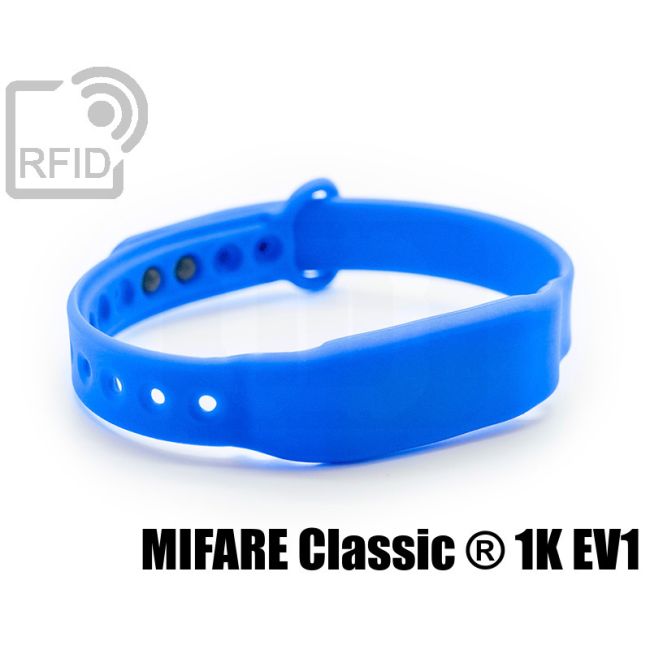 BR28C08 Braccialetti RFID silicone slim clip Mifare Classic ® 1K Ev1 swatch