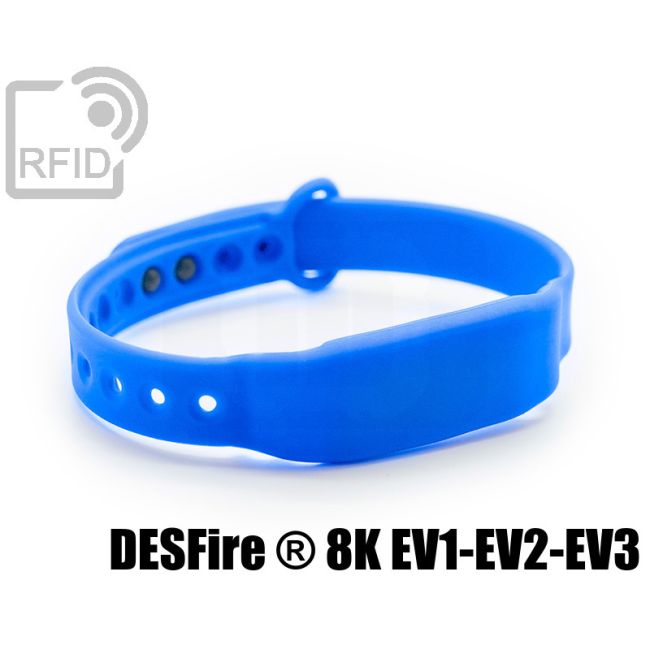 BR28C50 Braccialetti RFID silicone slim clip NFC Desfire ® 8K EV1-EV2-EV3 swatch