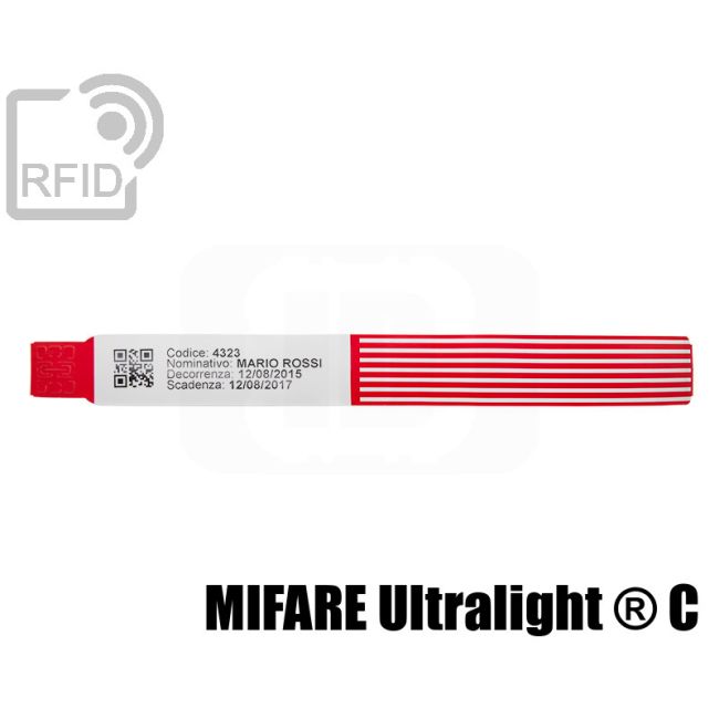 BR29C47 Bracciali ospedalieri RFID stampabili NFC Mifare Ultralight ® C thumbnail