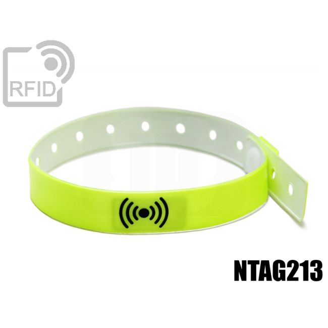 BR30C67 Braccialetti RFID vinile monouso 14 mm NFC ntag213 thumbnail