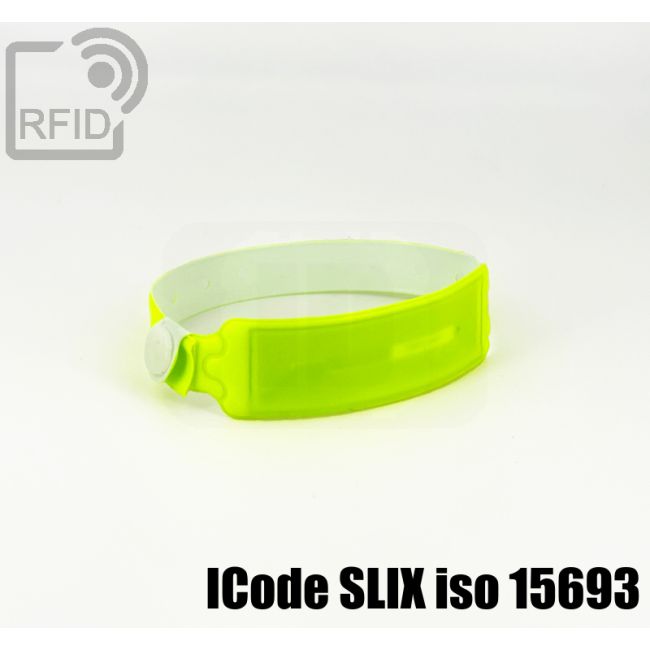 BR31C53 Braccialetti RFID monouso impermeabili ICode SLIX iso 15693 thumbnail