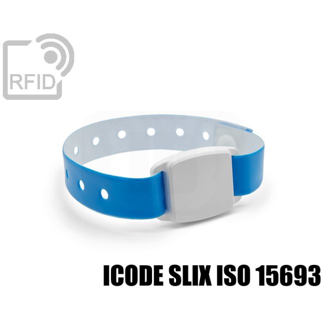 BT51C53 Braccialetto wireless beacon + RFID ICode SLIX iso 15693 swatch