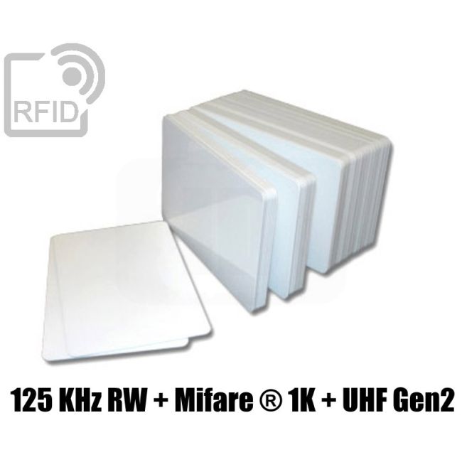 CD01D49 Tessere doppia tripla frequenza 125 KHz RW + Mifare ® 1K + UHF Gen2 swatch