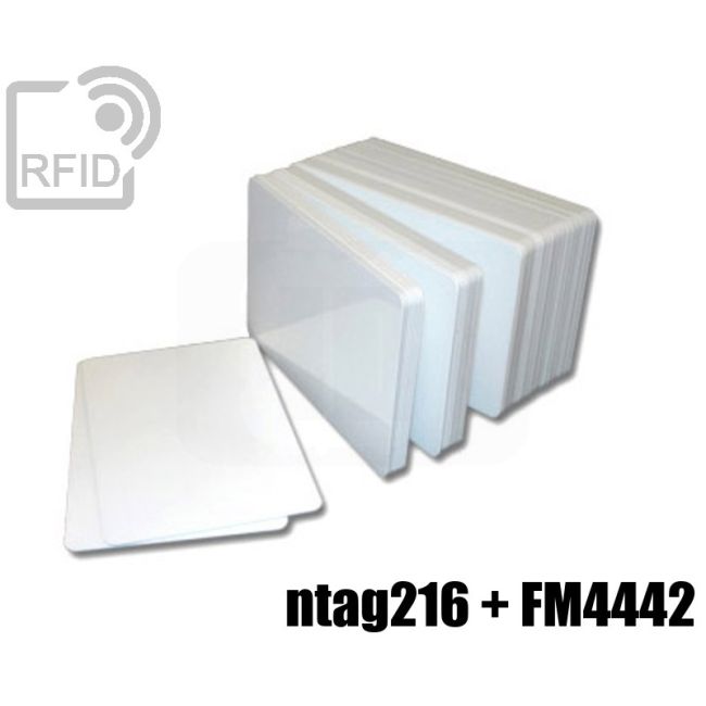 CD01D52 Tessere doppia tripla frequenza NFC ntag216 + FM4442 thumbnail