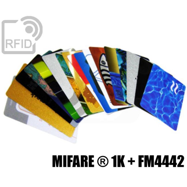 CD02D16 Tessere stampate doppio triplo chip Mifare ® 1K + FM4442 swatch