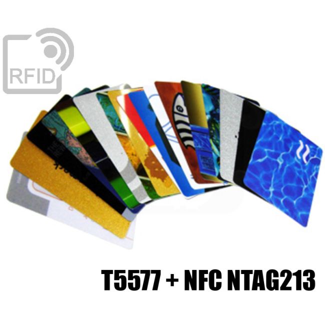 CD03D05 Tessere stampate 48H combo NFC T5577 + NTAG213 swatch