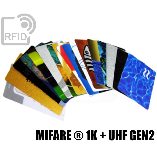 CD03D15 Tessere stampate 48H combo Mifare ® 1K + UHF Gen2 swatch