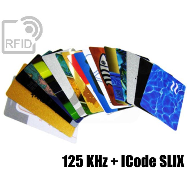 CD03D28 Tessere stampate 48H combo 125 KHz + ICode SLIX swatch