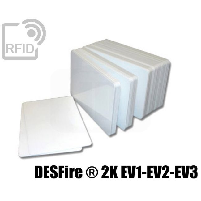 CR01C44 Tessere card bianche RFID NFC Desfire ® 2K EV1-EV2-EV3 thumbnail