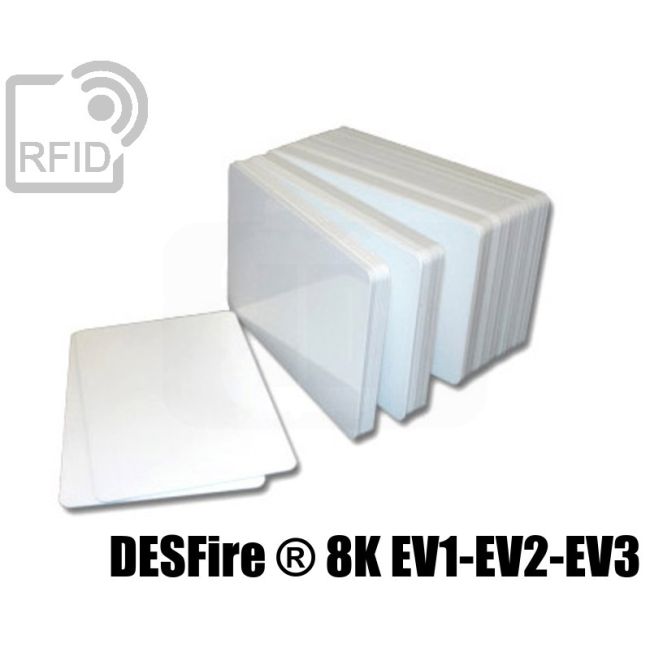 CR01C50 Tessere card bianche RFID NFC Desfire ® 8K EV1-EV2-EV3 swatch