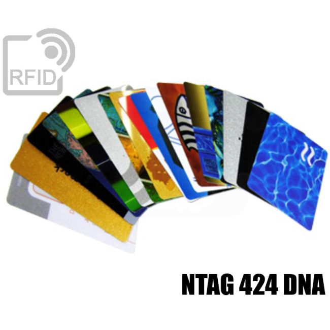 CR02C88 Tessere card personalizzate RFID NFC ntag 424 DNA swatch