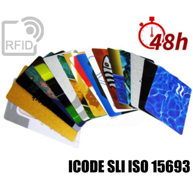 CR03C11 Tessere card stampa 48H RFID NFC ICode SLI iso 15693 thumbnail