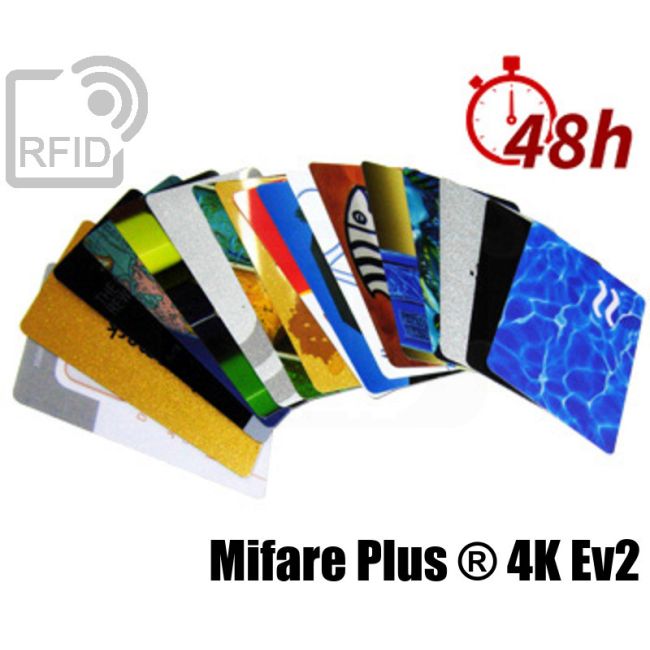 CR03C14 Tessere card stampa 48H RFID Mifare Plus ® 4K Ev2 swatch