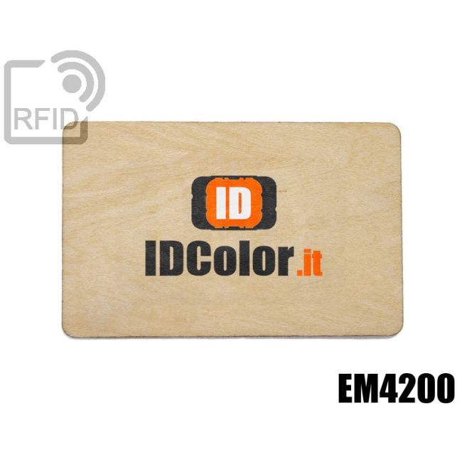 CR04C02 Tessere in legno personalizzate RFID EM4200 thumbnail