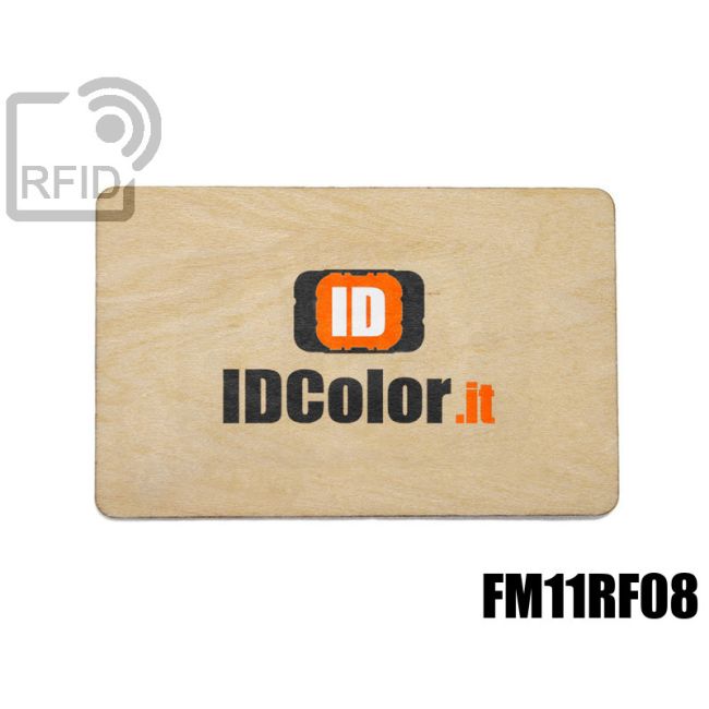 CR04C07 Tessere in legno personalizzate RFID FM11RF08 thumbnail