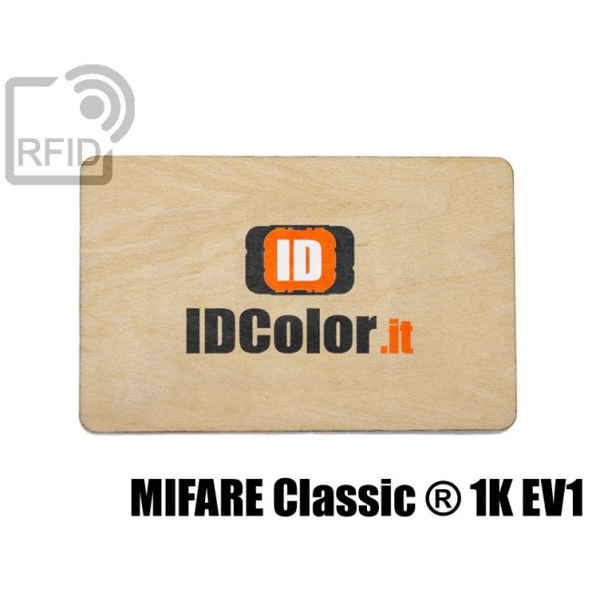 CR04C08 Tessere in legno personalizzate RFID Mifare Classic ® 1K Ev1 thumbnail