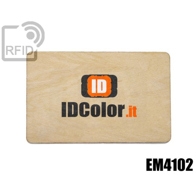 CR04C17 Tessere in legno personalizzate RFID EM4102 thumbnail