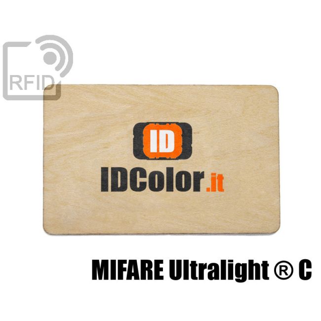 CR04C47 Tessere in legno personalizzate RFID NFC Mifare Ultralight ® C thumbnail