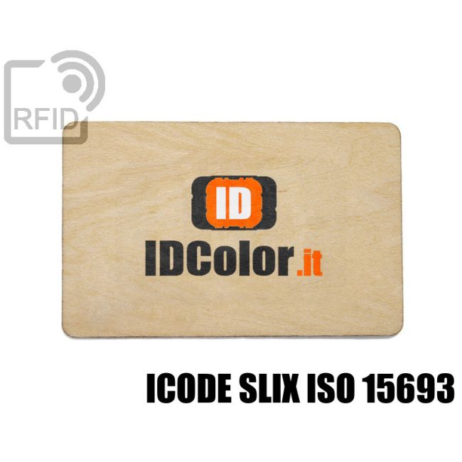 CR04C53 Tessere in legno personalizzate RFID ICode SLIX iso 15693 thumbnail