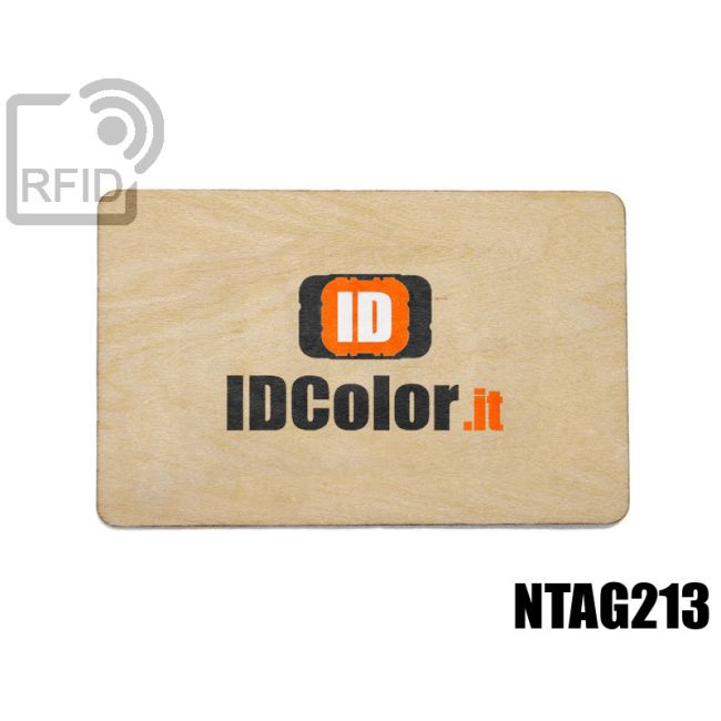 CR04C67 Tessere in legno personalizzate RFID NFC ntag213 thumbnail