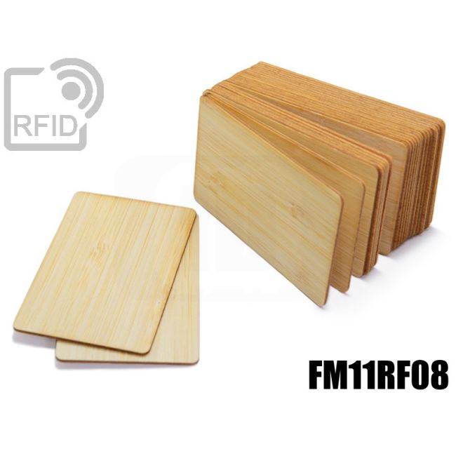 CR05C07 Tessere card in legno RFID FM11RF08 thumbnail