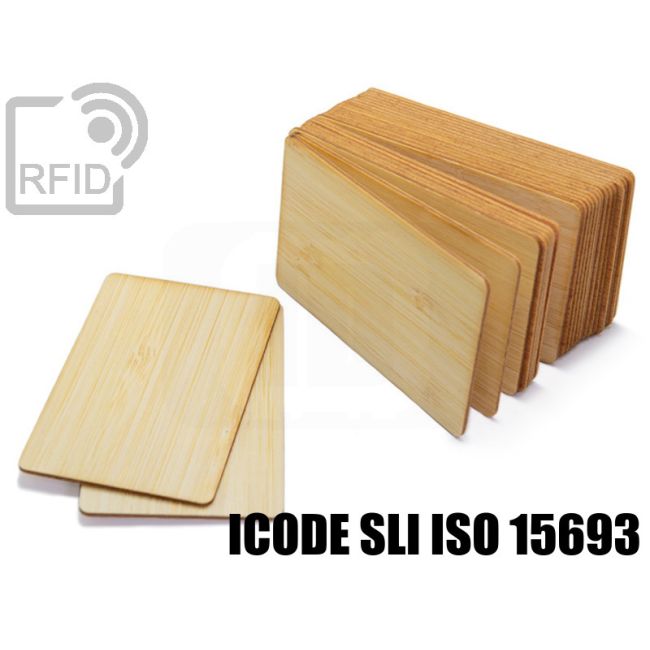 CR05C11 Tessere card in legno RFID NFC ICode SLI iso 15693 thumbnail