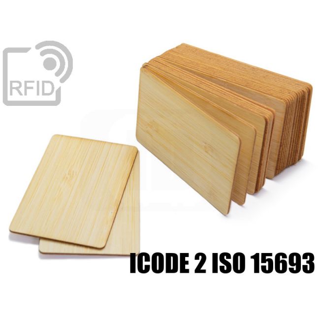 CR05C51 Tessere card in legno RFID ICode 2 iso 15693 thumbnail