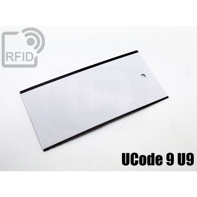 EC01C38 Cartellini 82 x 38 mm rettangolari UCode 9 U9 thumbnail