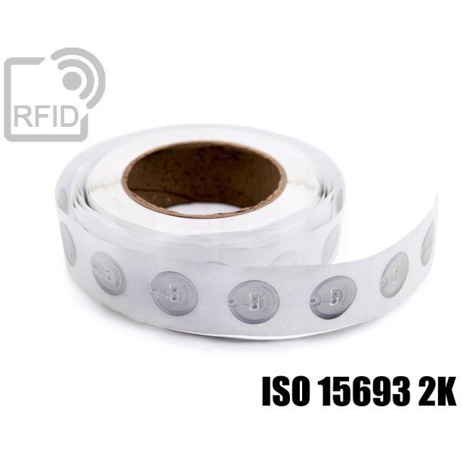 EH02C24 Etichette 30 mm diam. RFID trasparente NFC ISO 15693 2K swatch